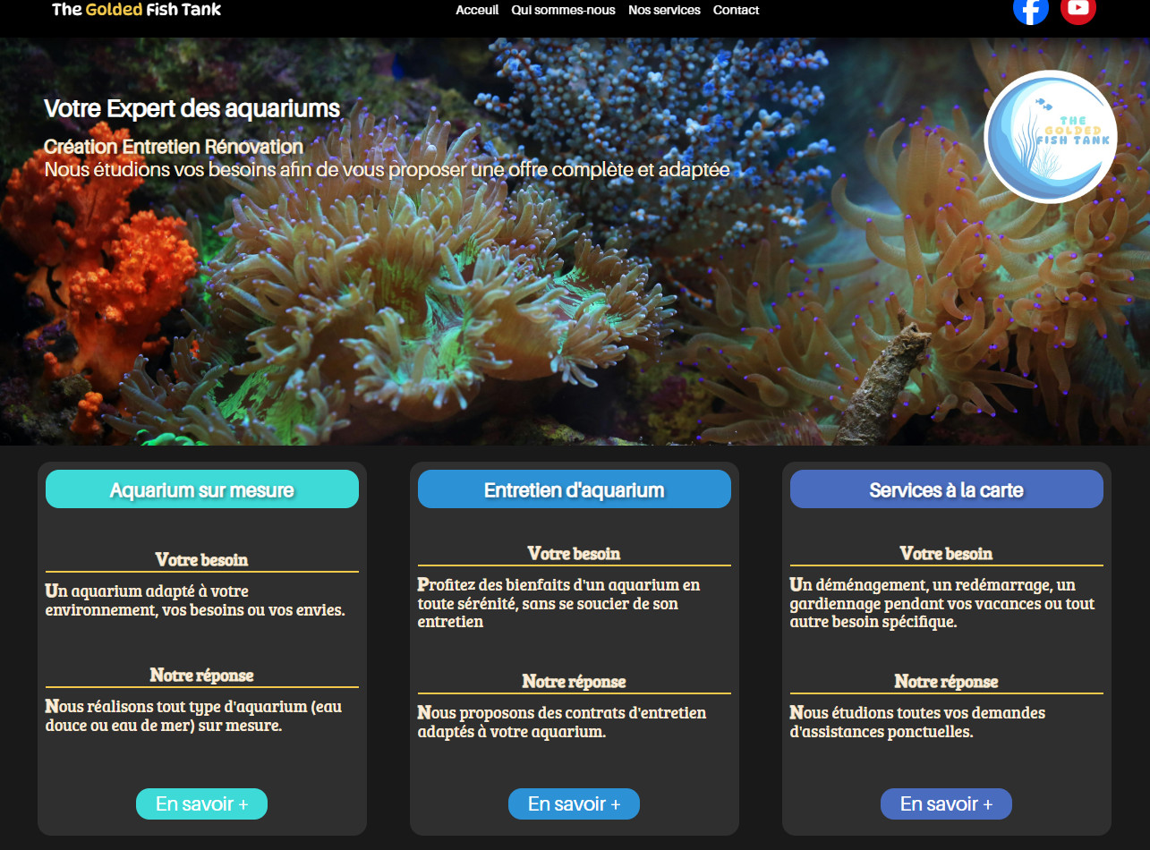 The Golded Fish Tank mockup